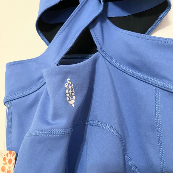 NWT Free People Movement Back It Up Onesie in Pool Blue - Picture 6 of 6